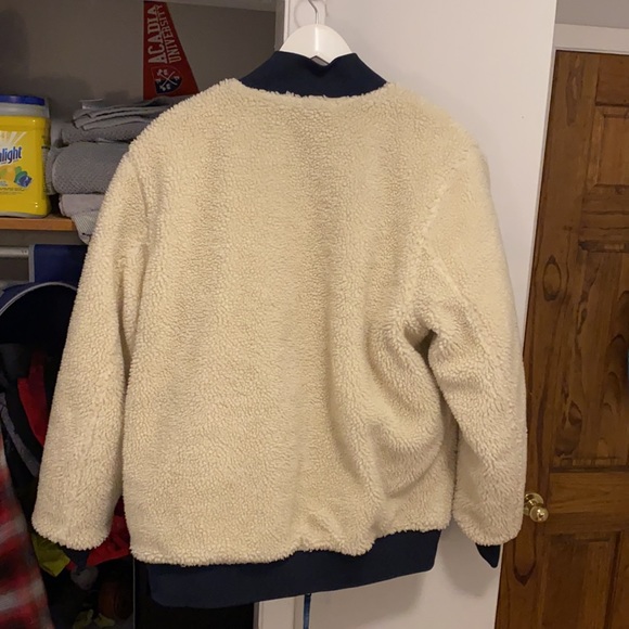 LEVI’S reversible Sherpa bomber jacket size Large - Picture 4 of 7